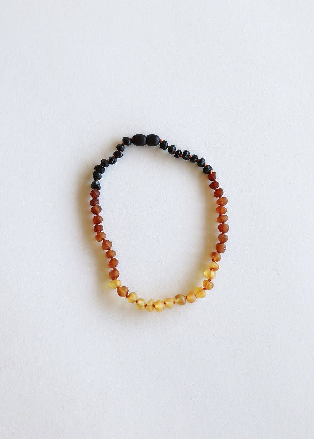 CanyonLeaf - Wholesale Beaded/pearl necklace - Raw Ombre Rainbow Baltic Sea Amber || Beaded Necklace