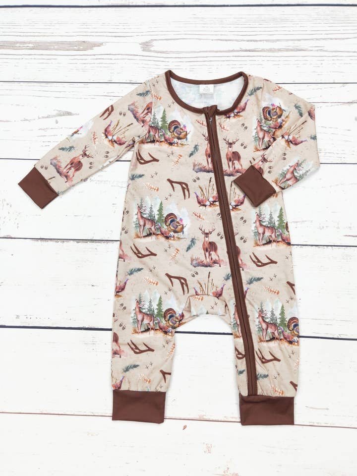 sassy kids palace - Wholesale Sleepsuit - Baby - Baby Hunting Zip Sleeper