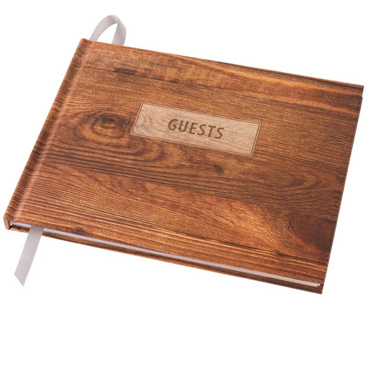 Wedding Guest Book 9"x7" (Rustic Design) - WGB-RST for wholesale by Excello Global Products