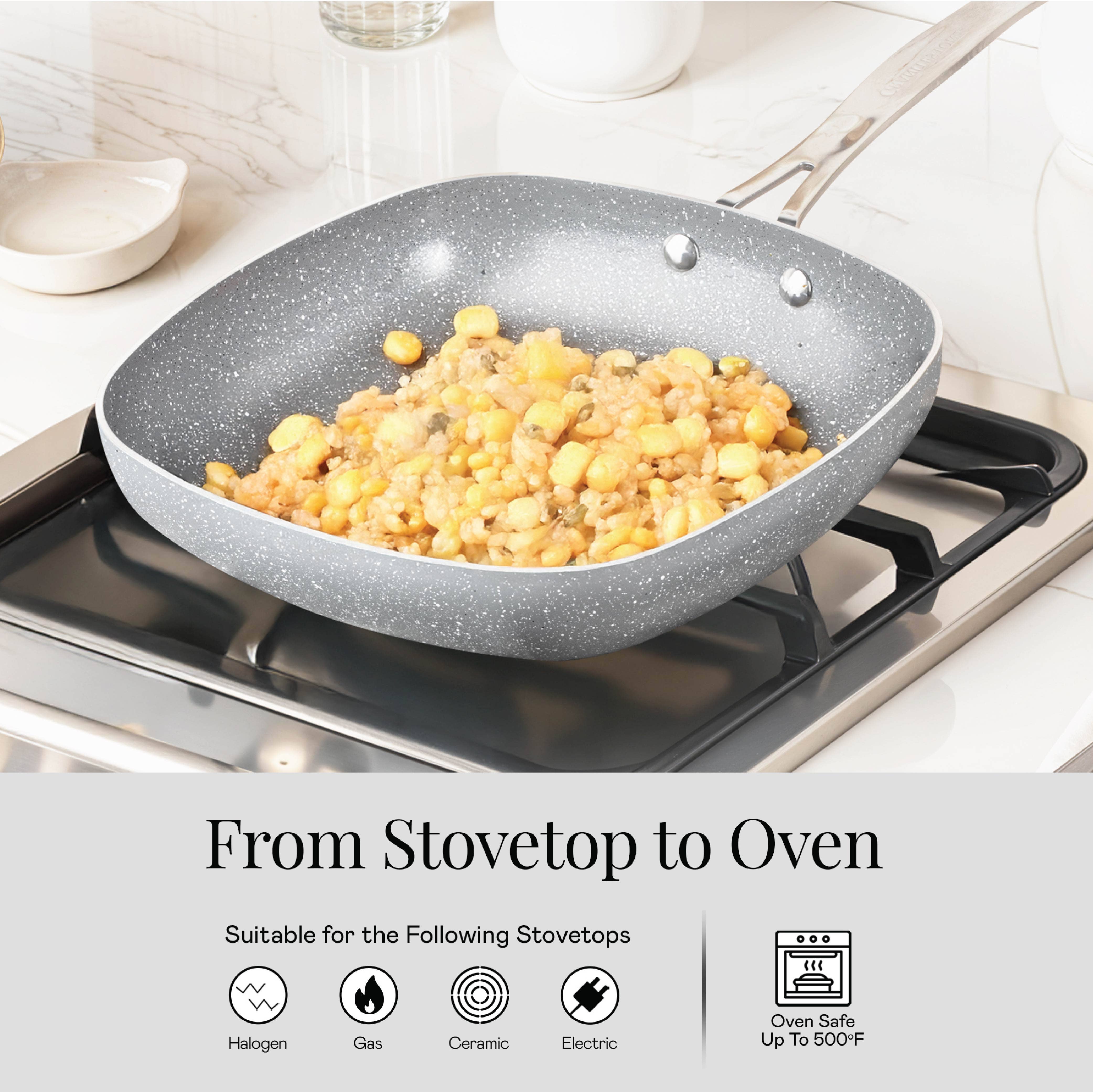 Gotham Steel/Granitestone - Wholesale Cookware Set - GraniteStone Ceraluxe 20 Piece Cookware set (Grey) Speckle5