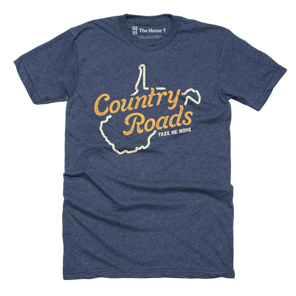The Home T - Wholesale Screen Printed T-Shirt - Unisex - West Virginia Country Roads0