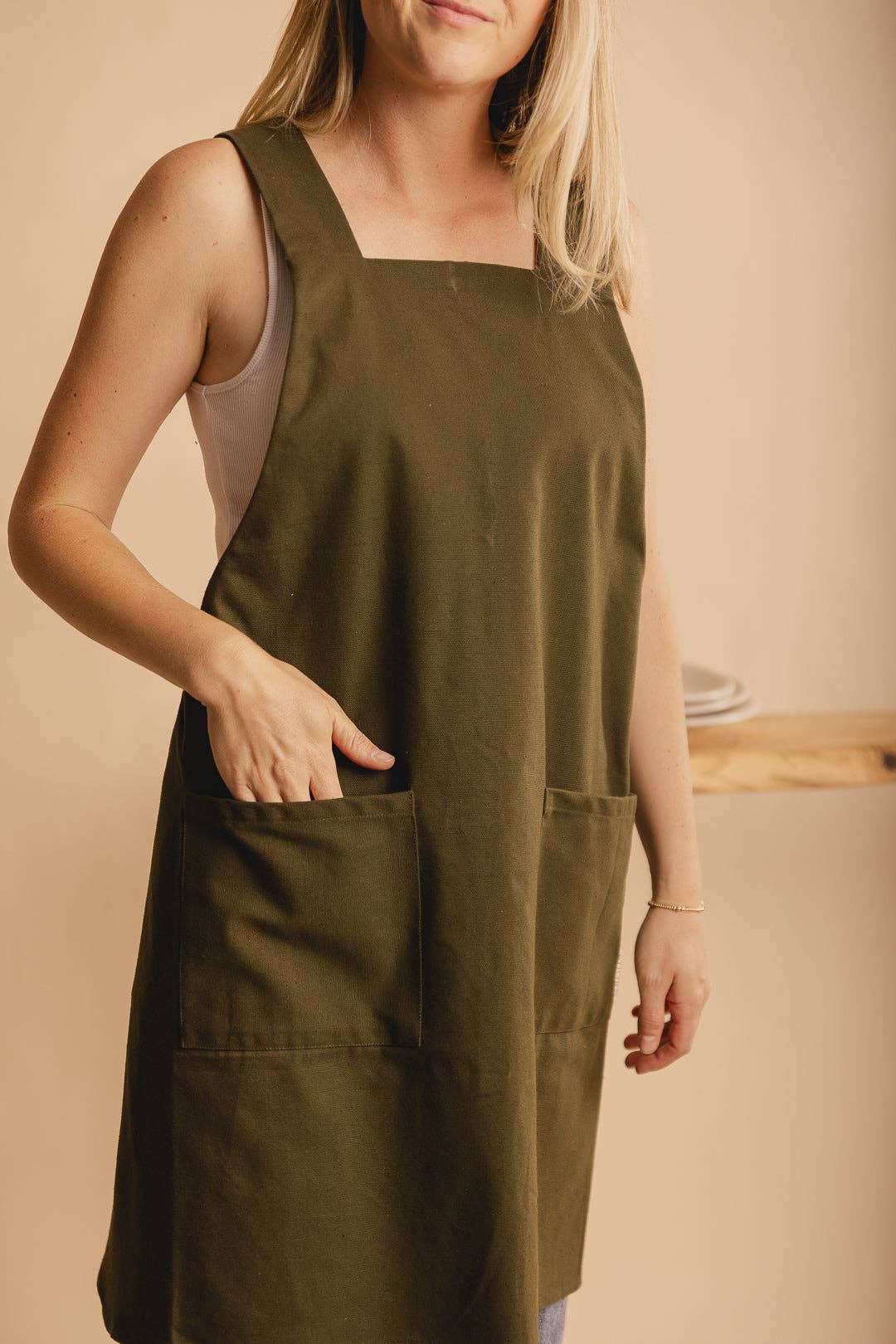The Adorn Co. - Wholesale Apron - Canvas Crossback Apron1