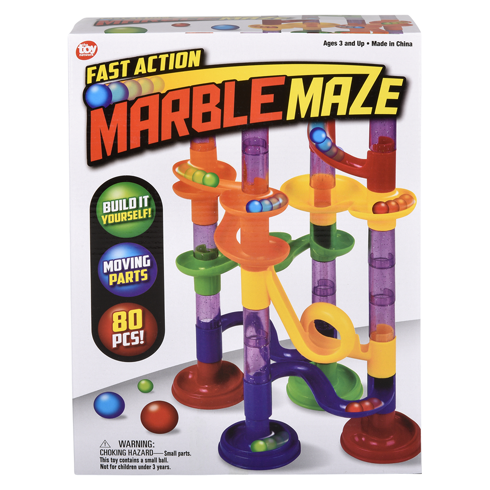 The Toy Network - Wholesale Toy Set - Kids - (T) 80 PIECE MARBLE RUN3
