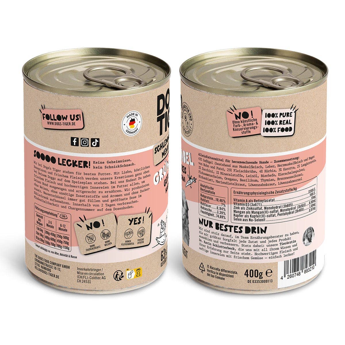 Dogs’n Tiger - Wholesale Pet Food - Dog - Dogs'n Tiger Junior Greenbill Poultry Dog Food4