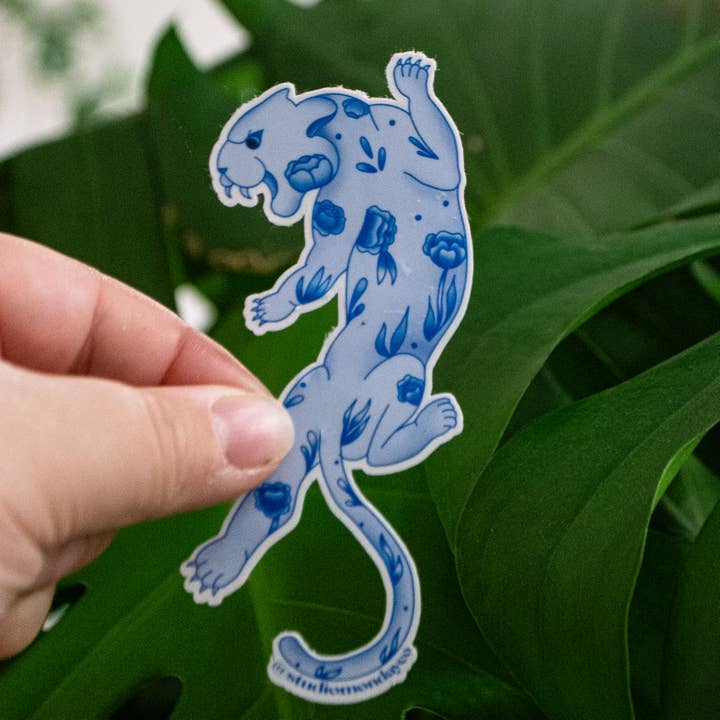 Pottery Panther Sticker for wholesale by Solluna Bloom