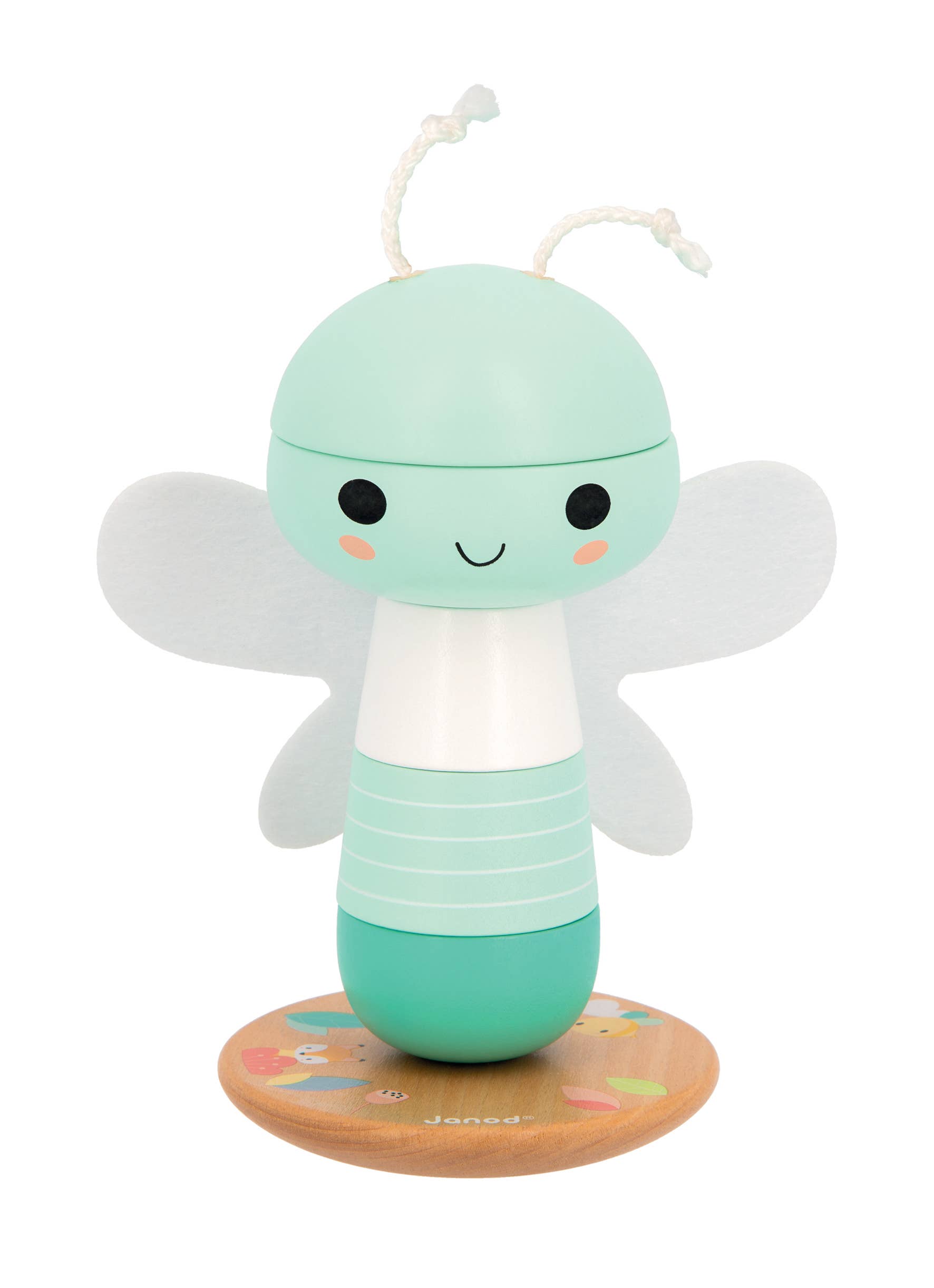Janod - Wholesale Wood Toy - Kids - Pure | Dragonfly | Stacker & Rocker | Fine motor skills0