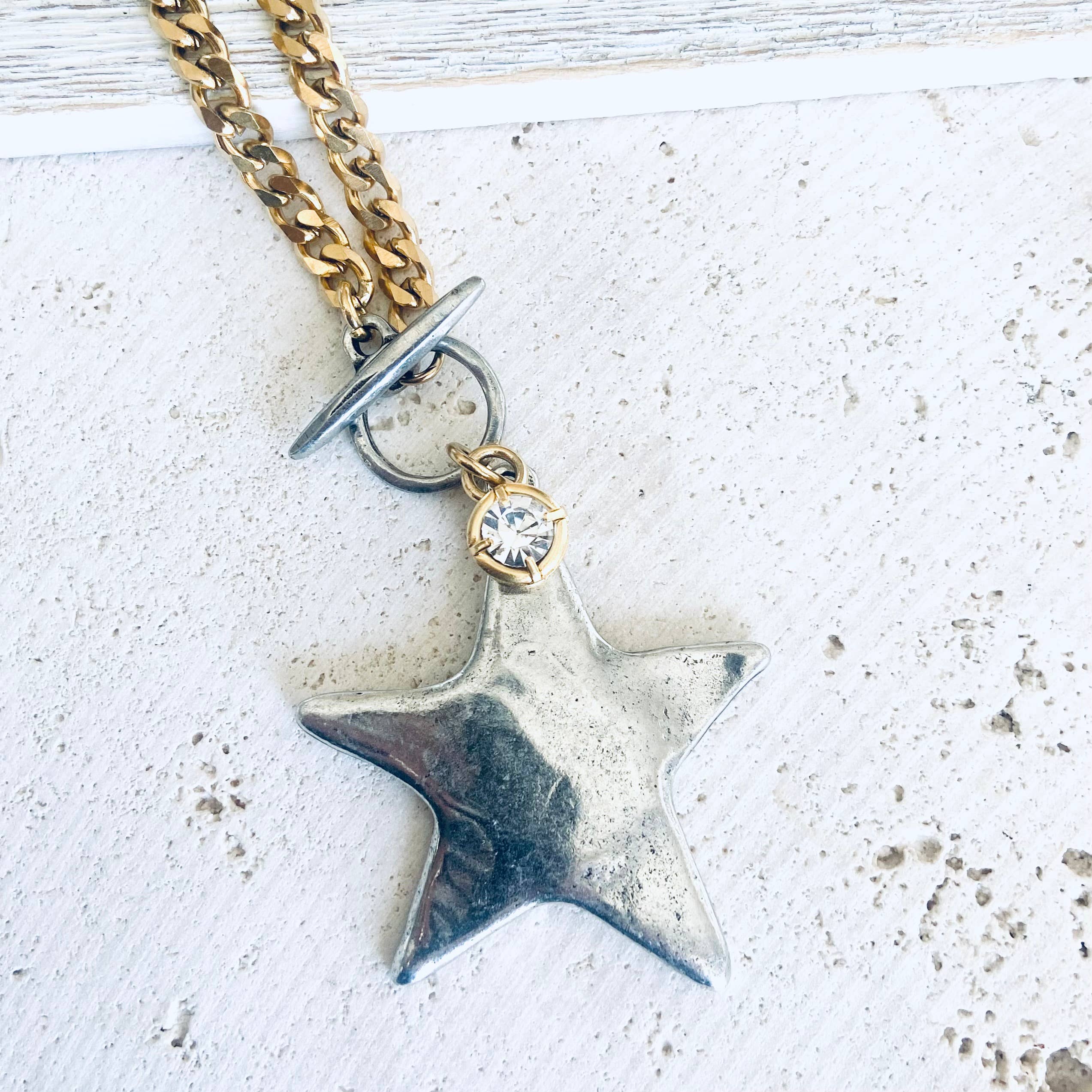VB&CO Designs Handmade Jewelry - Wholesale Pendant/Charm Necklace - Star moon heart mixed meta necklaces no tarnish jewelry 202516