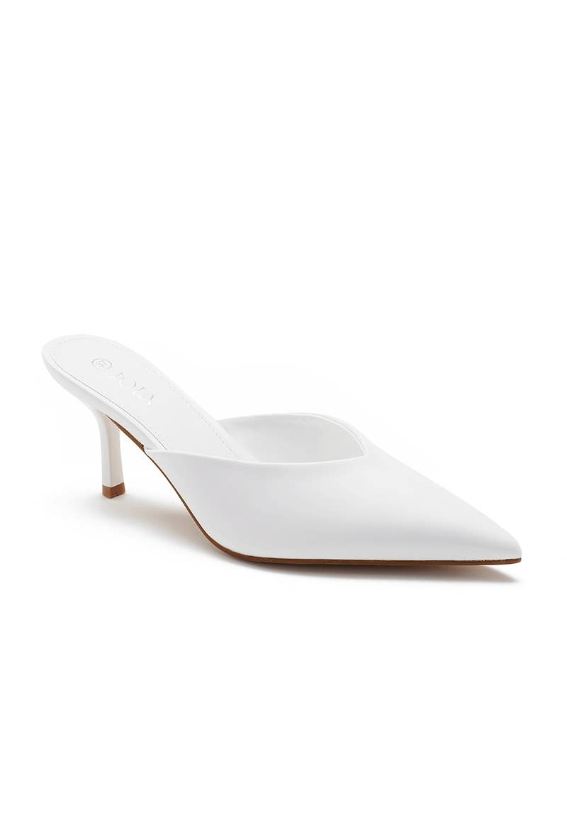 Joia Paris - Wholesale Mules - Women's - Low Heel Pointed Toe Mule with Back Straps DA-2113