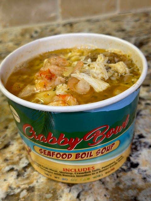 Crabby Bags Wholesale Shopping - Wholesale Soup - Seafood Boil Ramen Soup | Spicy Seafood Boil Soup - Crabby Bags Cajun Seafood Soup1