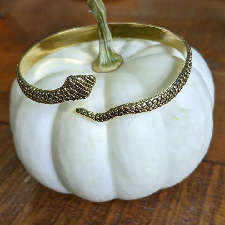 Saraswati Imports - Wholesale Bangle Bracelet - Snake Brass Bracelet1