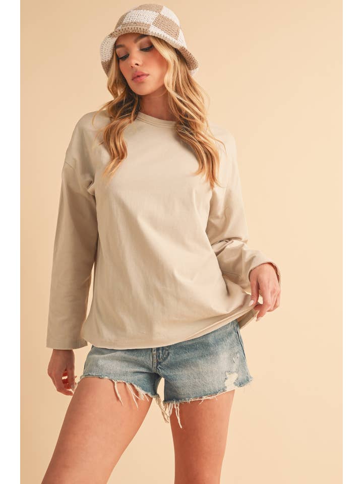 AEMI + CO - Wholesale Knit Top - Women's - 8438FN Billi Long Sleeve Top