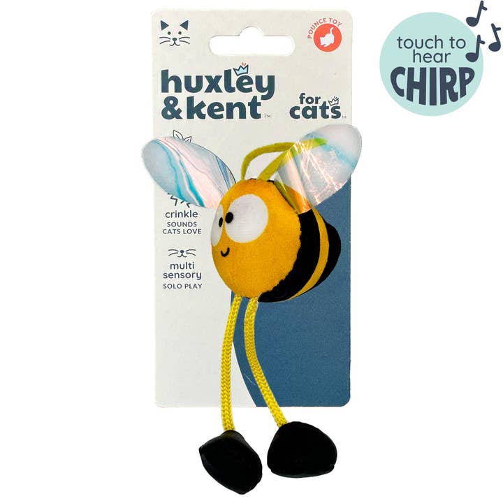 Brinquedo para Gatos Chirpy Abelha Bumble por atacado de Huxley & Kent
