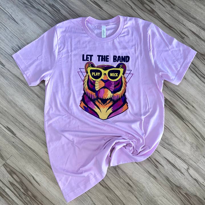 Play Neck La Tigers Tee for wholesale by Dogwood Designs