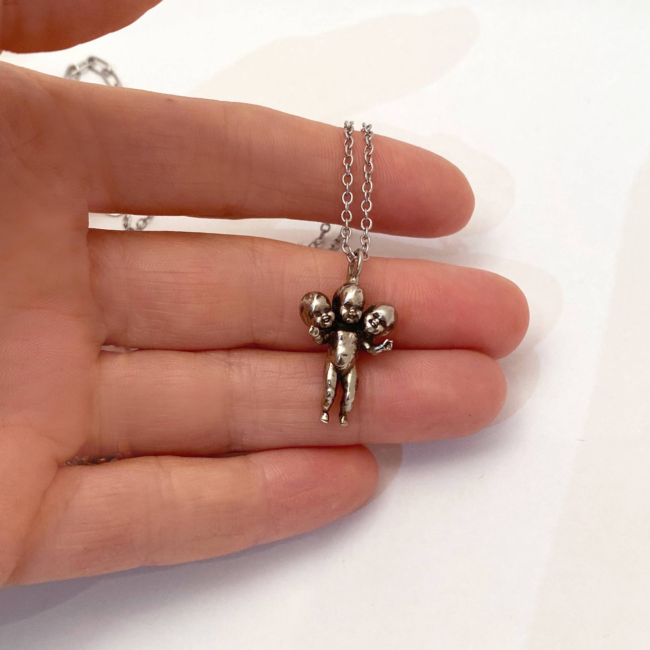 Anomaly Jewelry - Wholesale Pendant/Charm Necklace - Three Headed Baby Necklace5