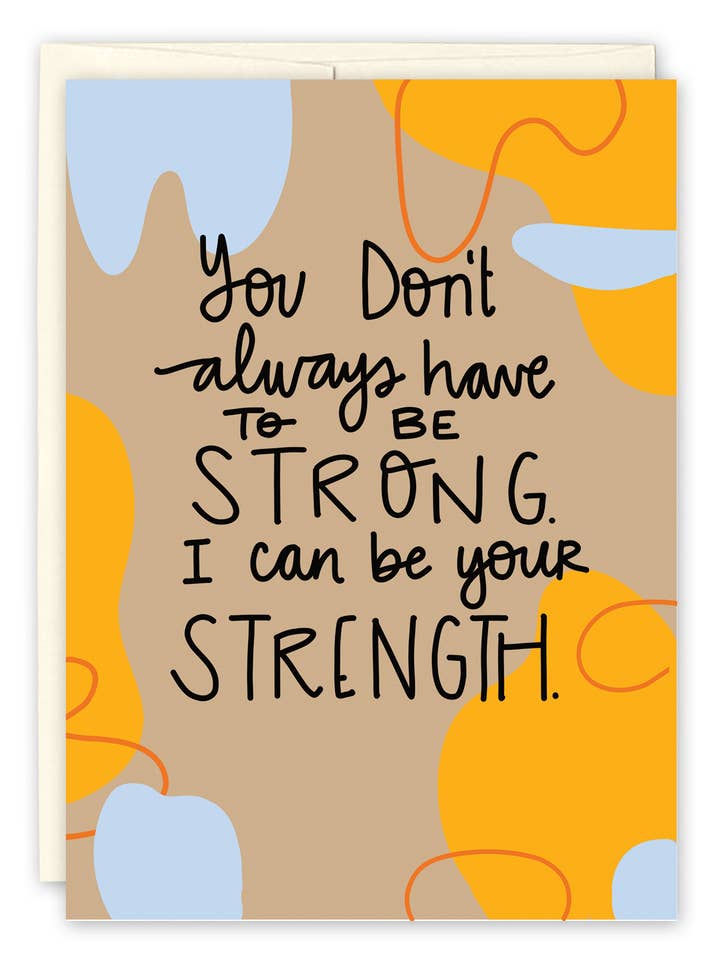 Posso Essere la Tua Forza Biglietto di Incoraggiamento per la vendita all'ingrosso da parte di Black Joy Paper