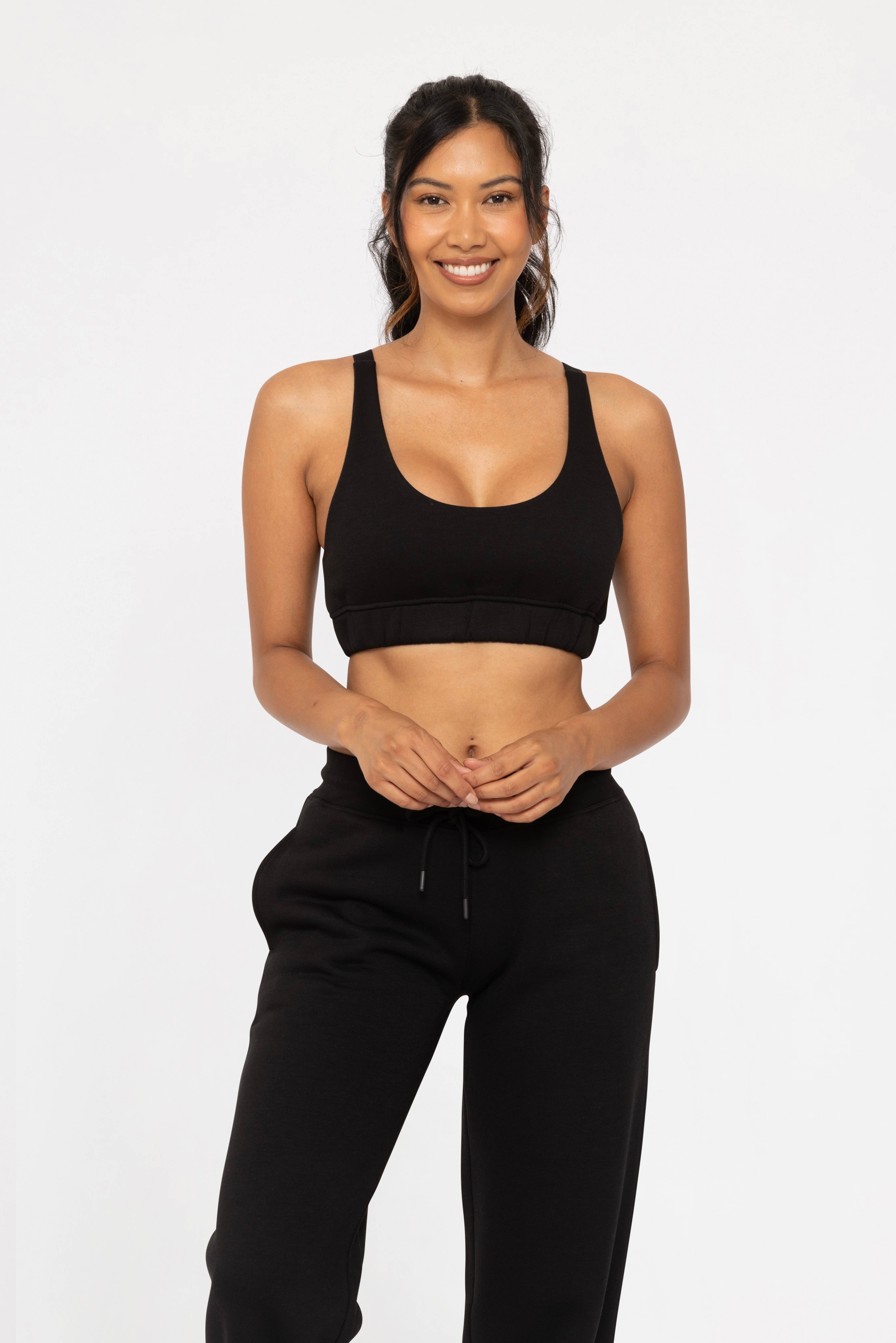 Mono B - Wholesale Sportbeha - Dames - Loungebra met sweatstof van katoenmix4