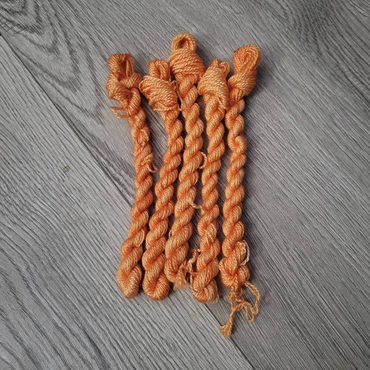 BFL Super Silky Embroidery Orange for wholesale by Cornbread and Honey