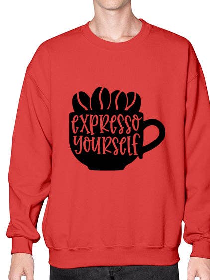 expresso yourself 960# - wine- Sweatshirt - Crew for wholesale by tshirt unlimited