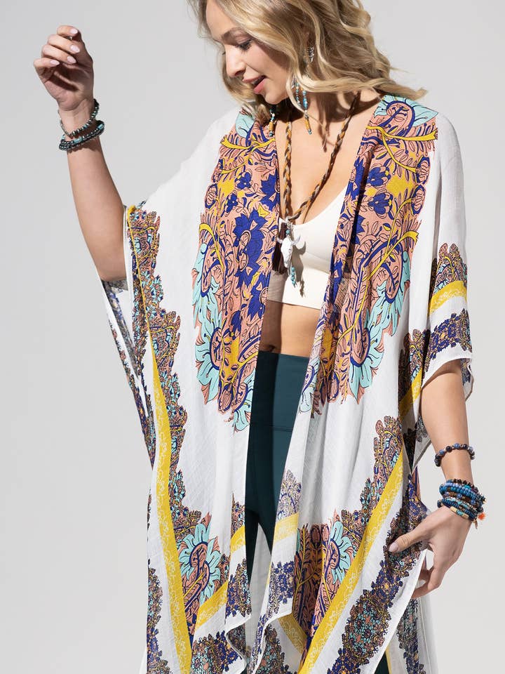 Sunburst Mandala Kimono for wholesale by Urbanista