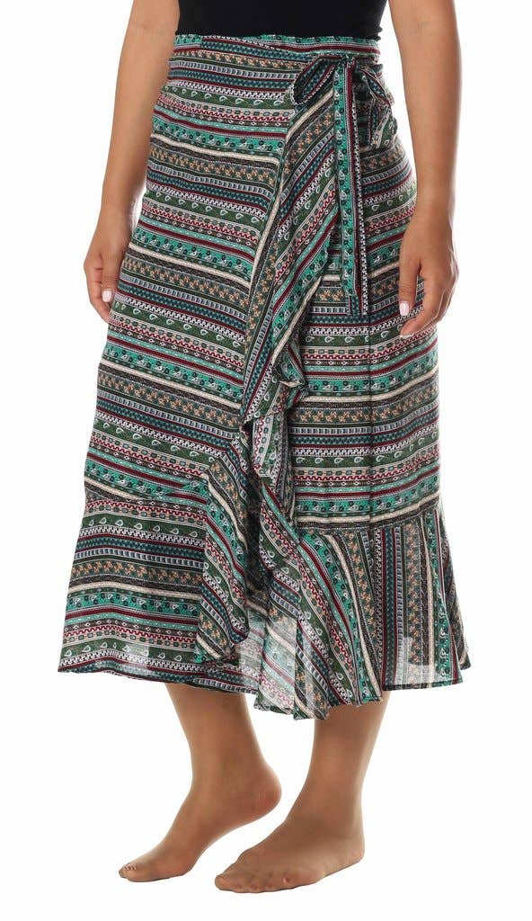 Studio 12 Collective (previously Ethnic Lanna) - Wholesale Skirt - Women's - Wrap Skirt Women's Printed Pattern - Thailand9