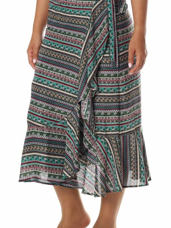Studio 12 Collective (previously Ethnic Lanna) - Wholesale Skirt - Women's - Wrap Skirt Women's Printed Pattern - Thailand9