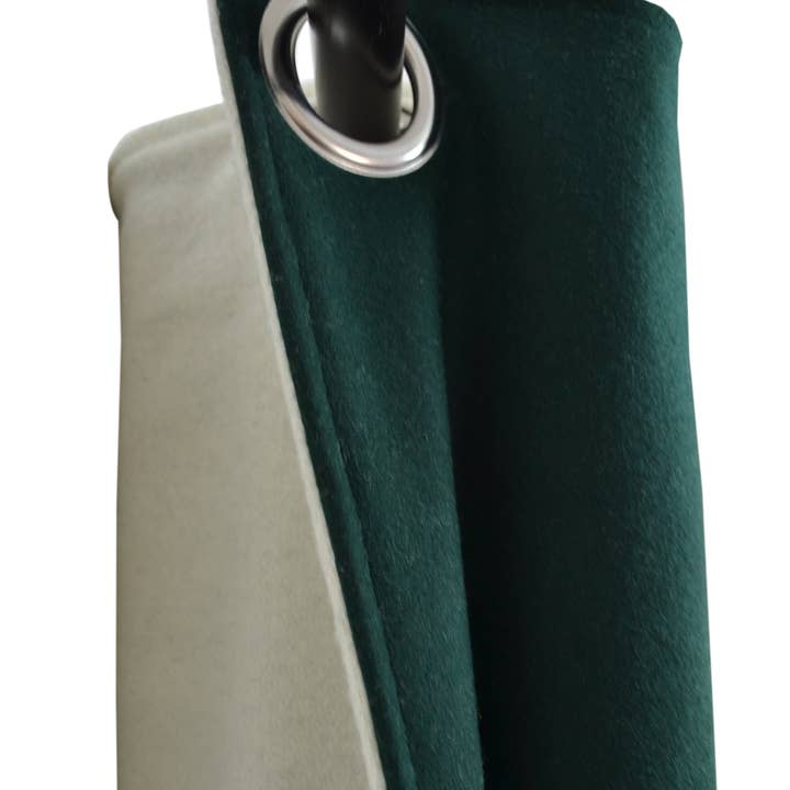 Rideau en laine sur mesure à double couche avec œillets pour la vente par Amore Beauté