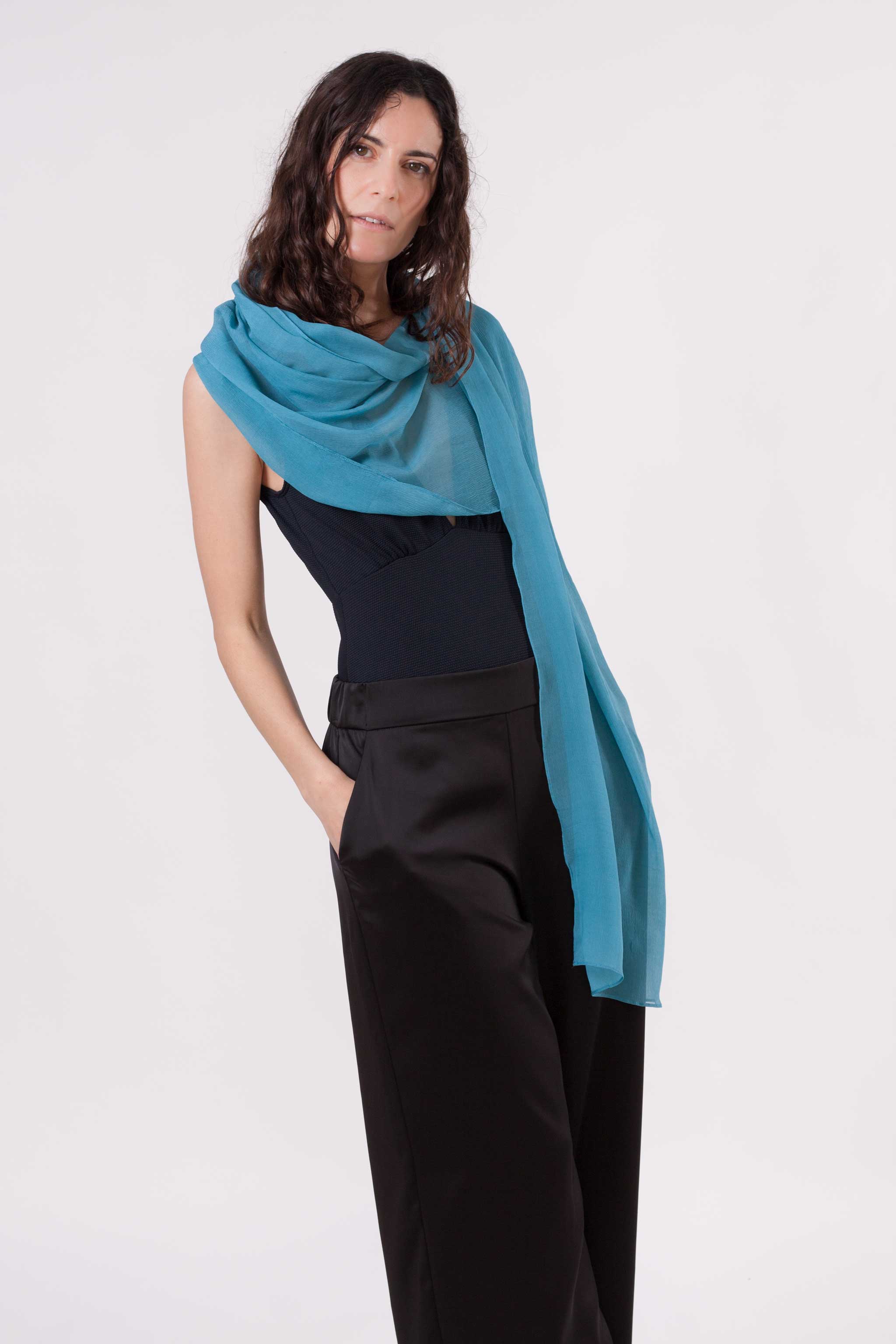 MR Complements - Wholesale Scarf - Women's - Chiffon Natural Silk Scarf3