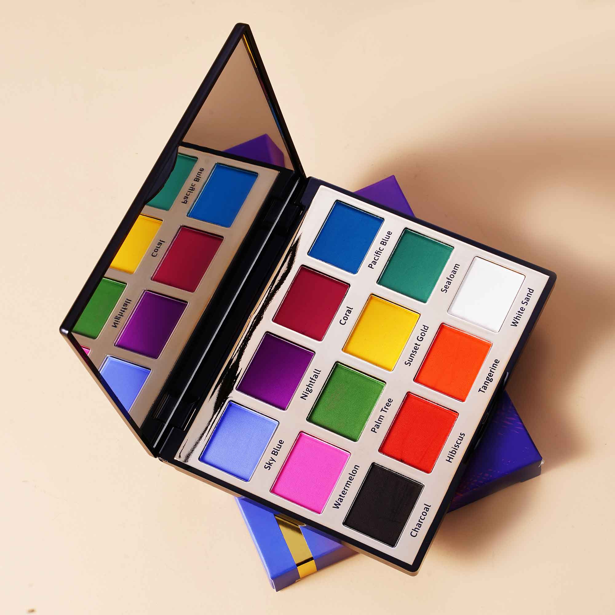 Narrative Cosmetics – wholesale Ögonskuggepalett – Talc Free 12 Färg Tropical Sunset Ögonskuggspalett8