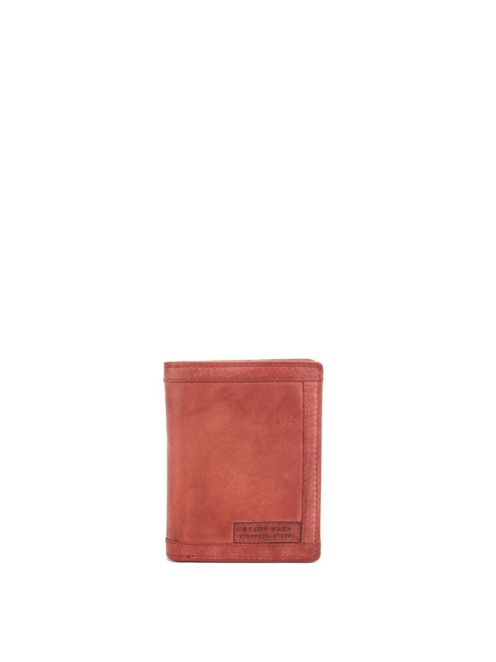 Portefeuille STAMP ST2228, homme, cuir lavé, couleur rouge pour la vente par Stamp
