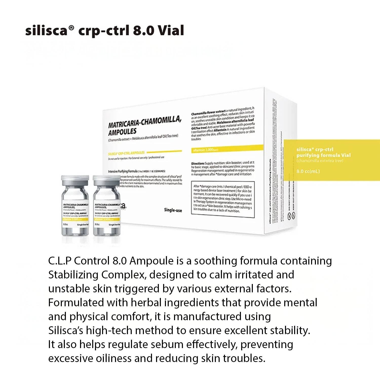 Rebeau - Wholesale Facial Serum/Concentrate - Silisca Matricaria-Chamomilla Acne Ampoules/korean beauty1