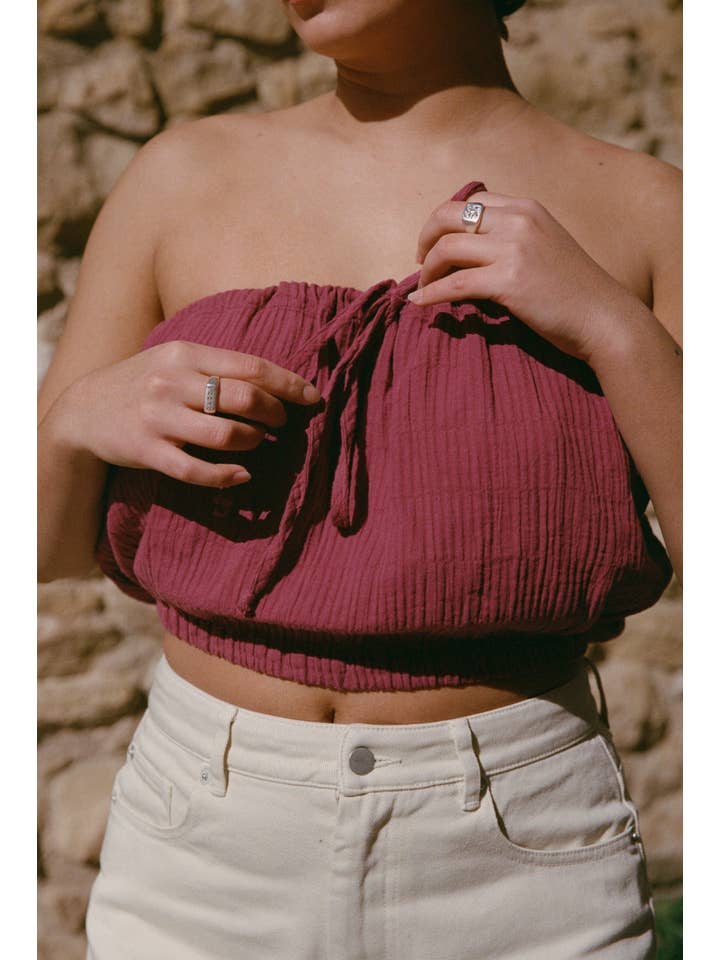 Nénés - Wholesale Blouse - Women's - Clara Top - Plum4