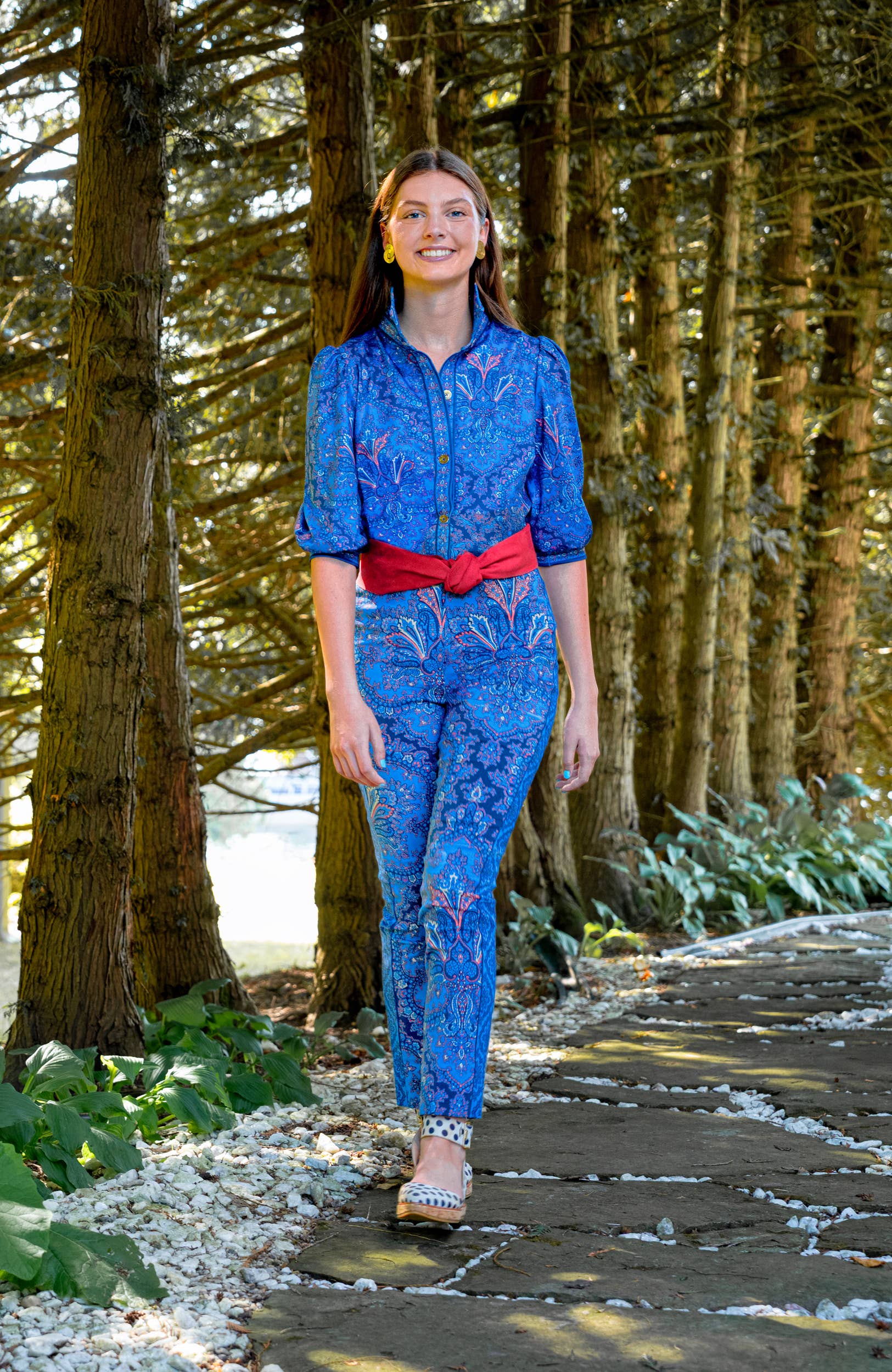 Gretchen Scott LLC – Großhandel Hose – Damen – Gripeles Pull-On-Hose - Leidenschaft Paisley16