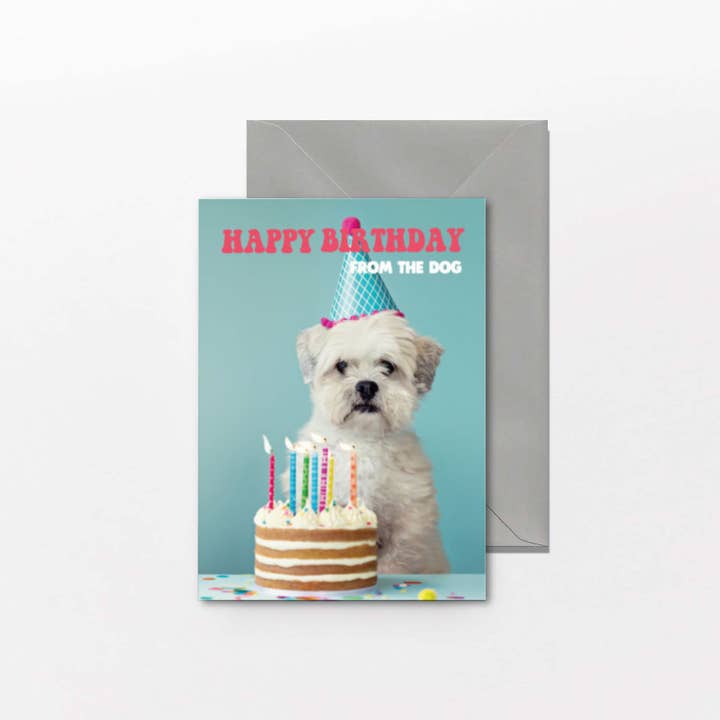 Tarjeta de cumpleaños divertida y grosera del perro para venta al por mayor de Cheeky Chops Cards & Wanky Candles