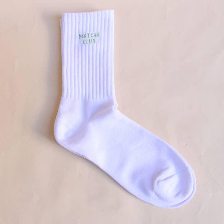 Calcetines "Matcha Club" para venta al por mayor de Bazaar Noir UG