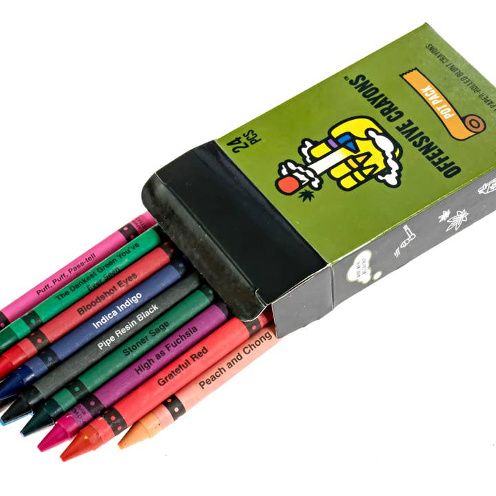 MilkToast Brands – Großhandel Buntstift – Kind & Baby – Offensive Crayons: Ausgabe „Pot Pack“