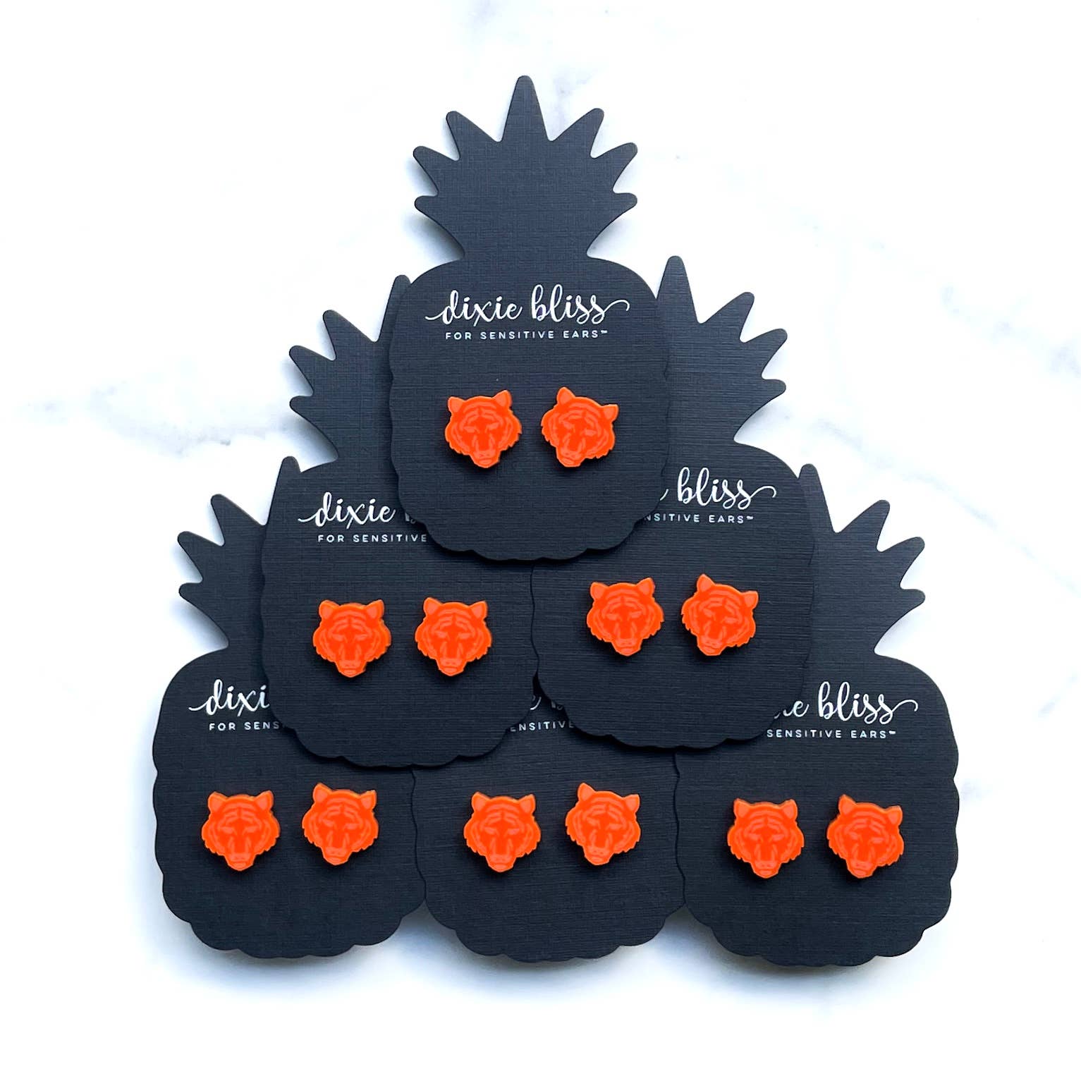 Dixie Bliss - Wholesale Stud/Post Earrings - Tigers- 8 colors!5