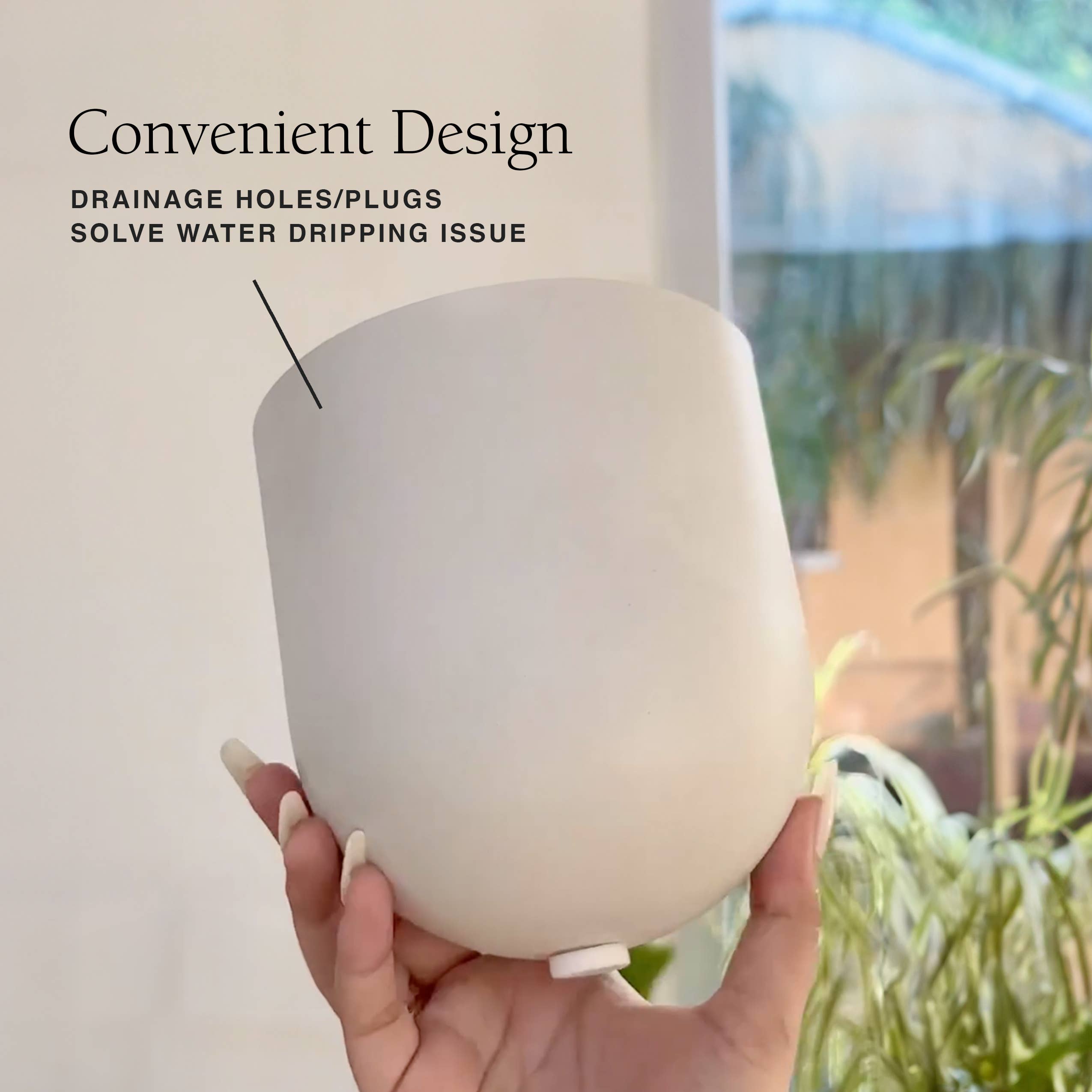 Kanso Designs - Wholesale Wall Planter - Wall Mounted Recycled Plastic Planter Pots | 5.5" and 7"5