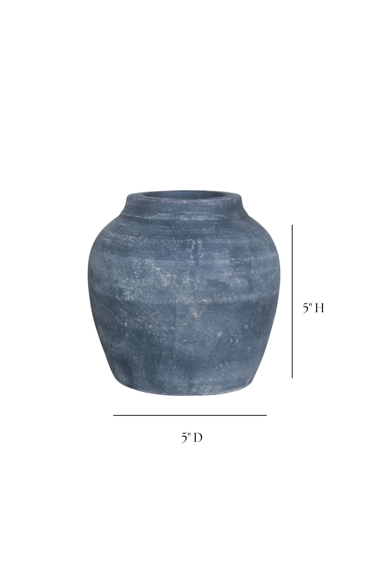 Luxe B Co - Wholesale Vase - Leon Black Wash Round Vase Small9