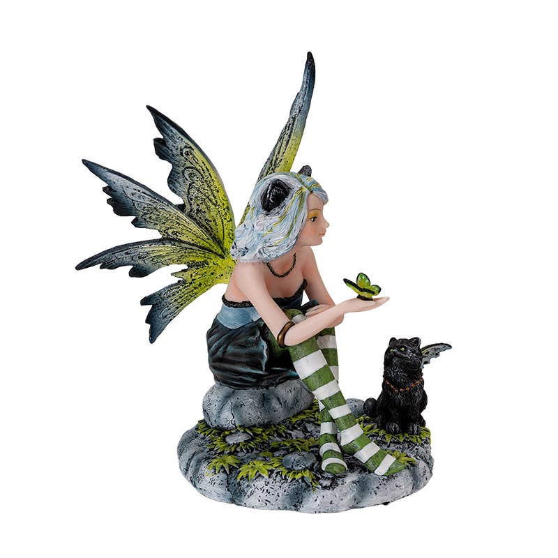 Pacific Trading - Wholesale Decorative Figurine - Fairy with Black Cat3