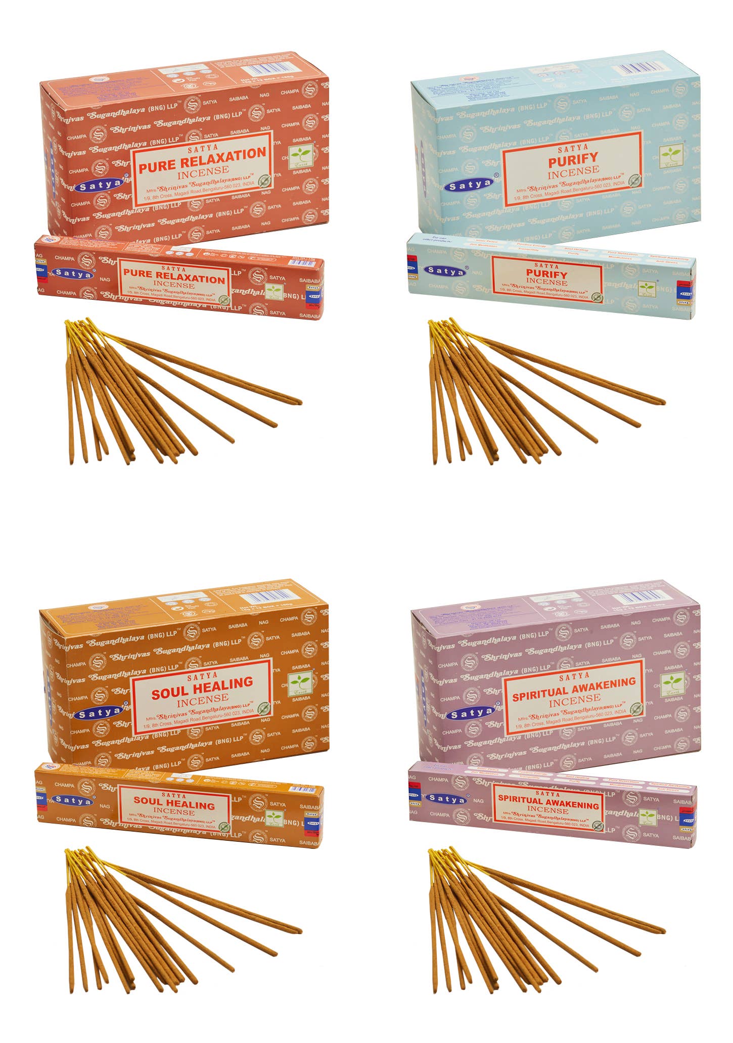 Namaste - Vendita all'ingrosso Incensi - Bastoncini di incenso Satya Nag Champa della serie Mindfulness 15 g3