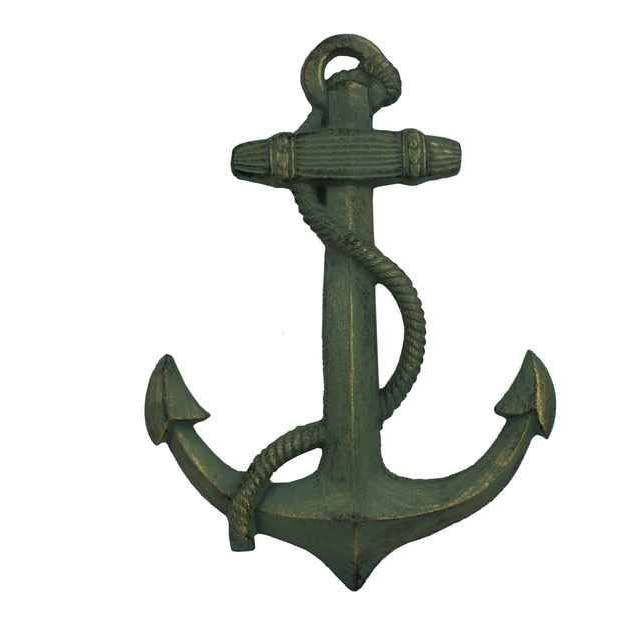 Anclaje de hierro fundido de bronce antiguo de 17 pulgadas para venta al por mayor de Hampton Ironworks