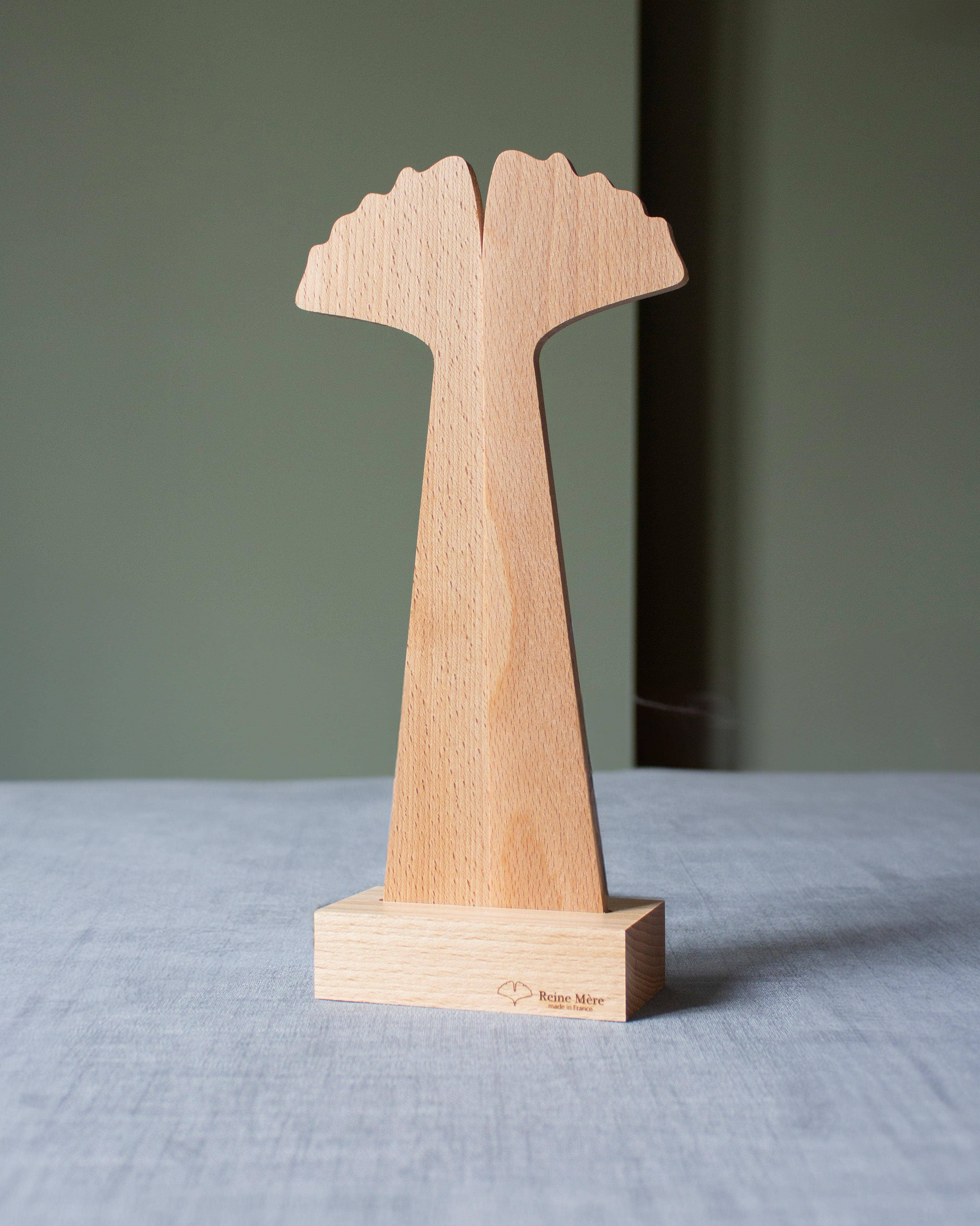 Reine Mère - Wholesale Serving Utensil - Ginkgo - Beechwood salad servers