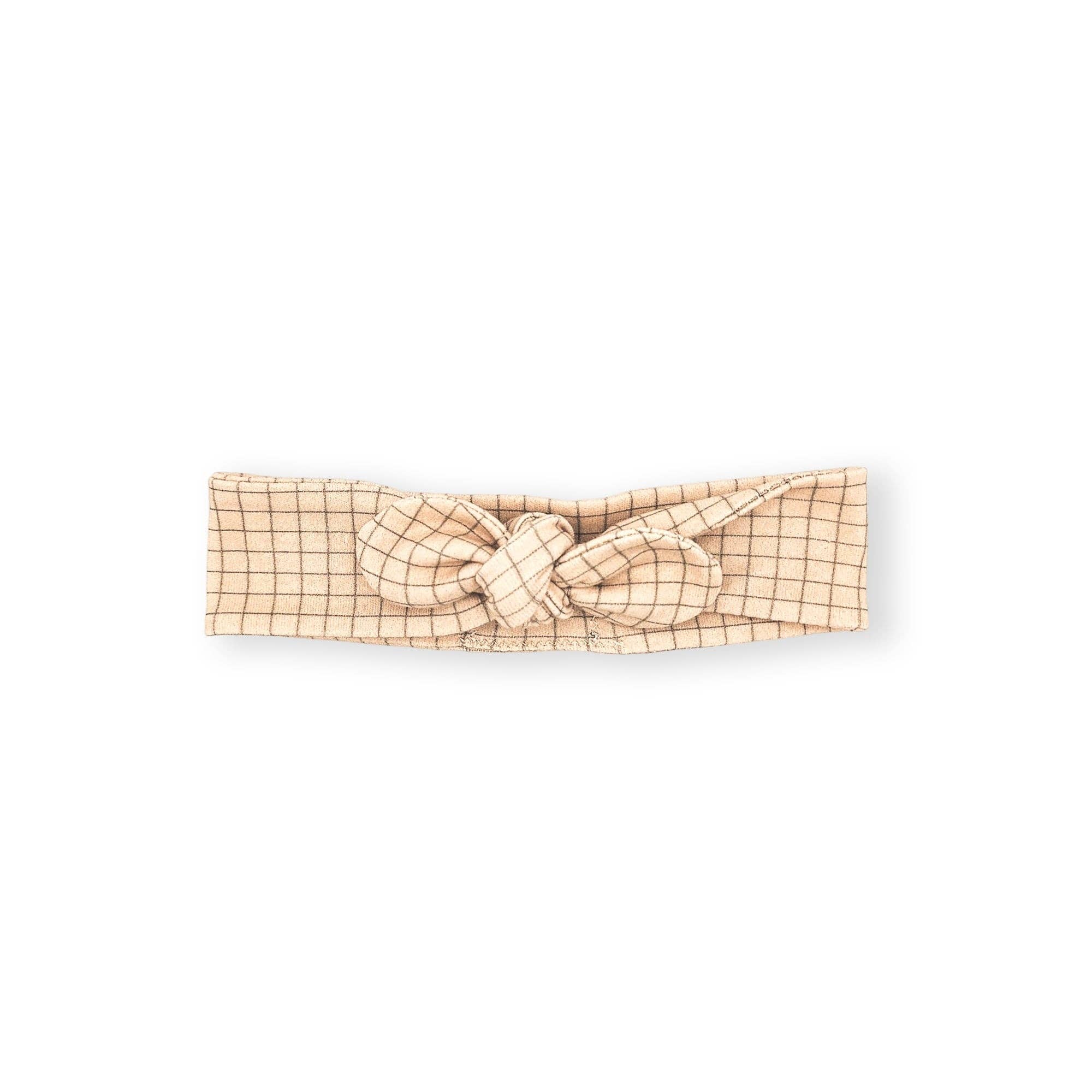Millinoon - Wholesale Fashion Headband - Baby - Petit Carreau organic cotton knit headband0
