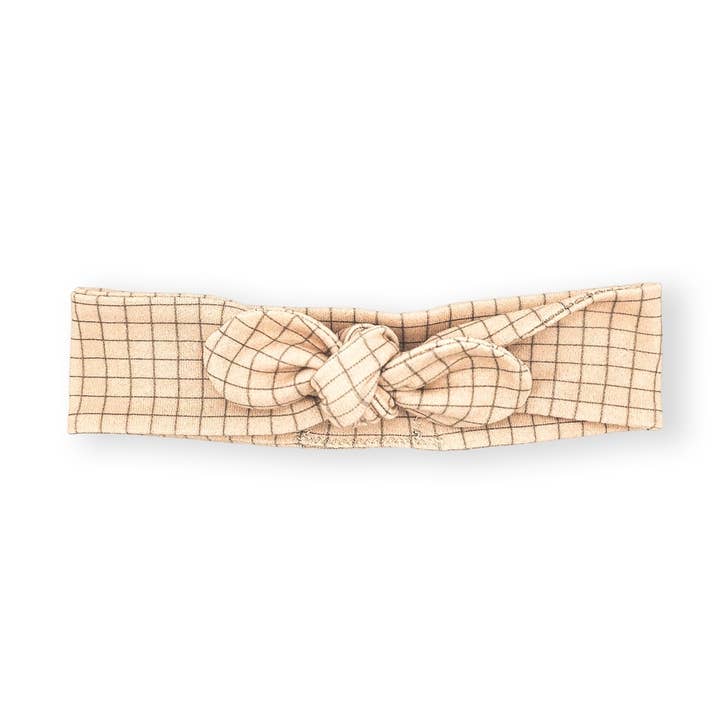 Millinoon - Wholesale Fashion Headband - Baby - Petit Carreau organic cotton knit headband0
