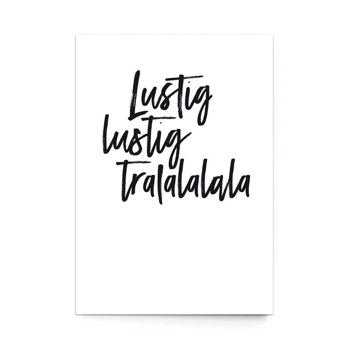 Christmas Postcard "Lustig Lustig..." for wholesale by sonst noch was?