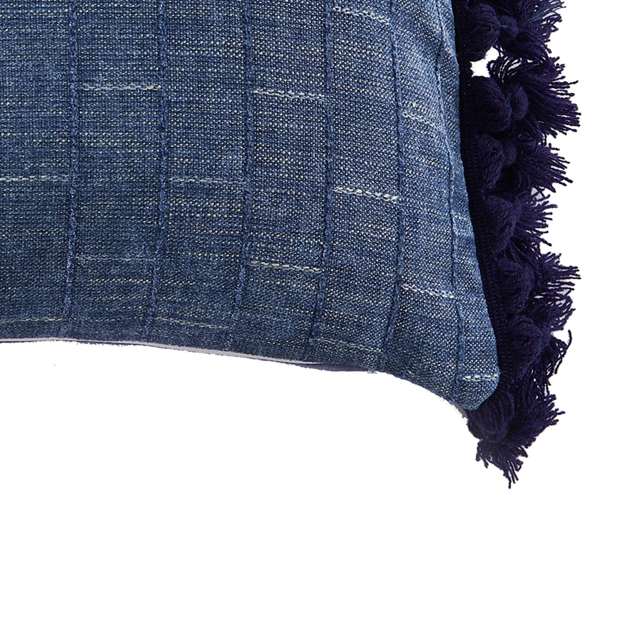 Levtex Home - Wholesale Throw/Decorative Pillow - Bennett Chambray Tassel Pillow3