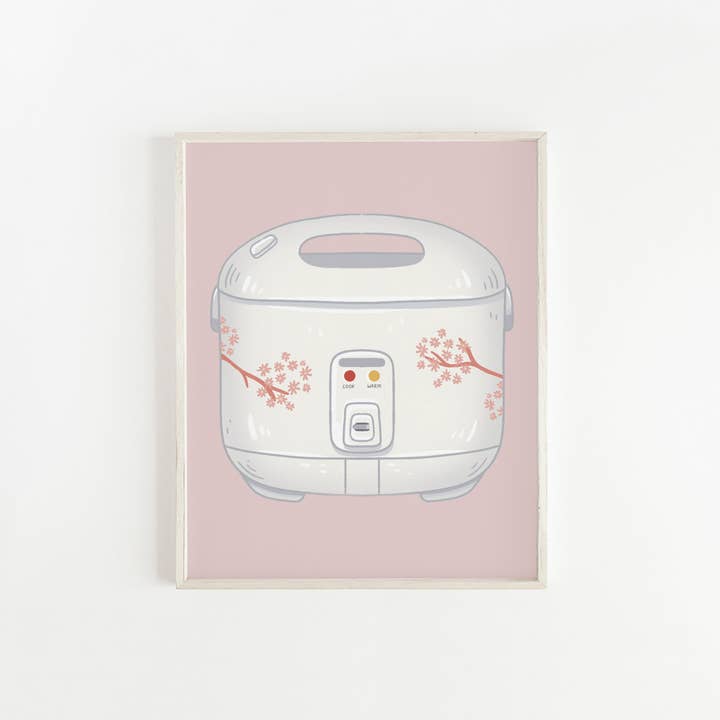 Impression d'art de cuiseur à riz pour la vente par Happy Little Paper Co