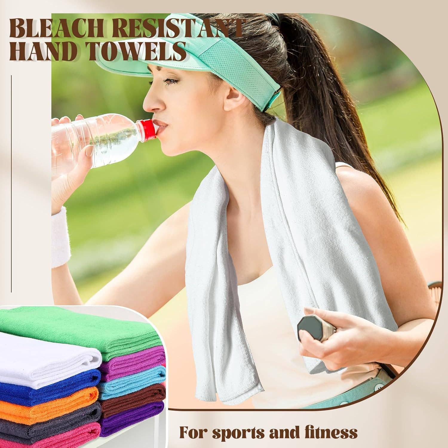 Crover - Wholesale Towel Set - Bleach Proof Salon Hand Towels Microfiber - Assorted Colors2