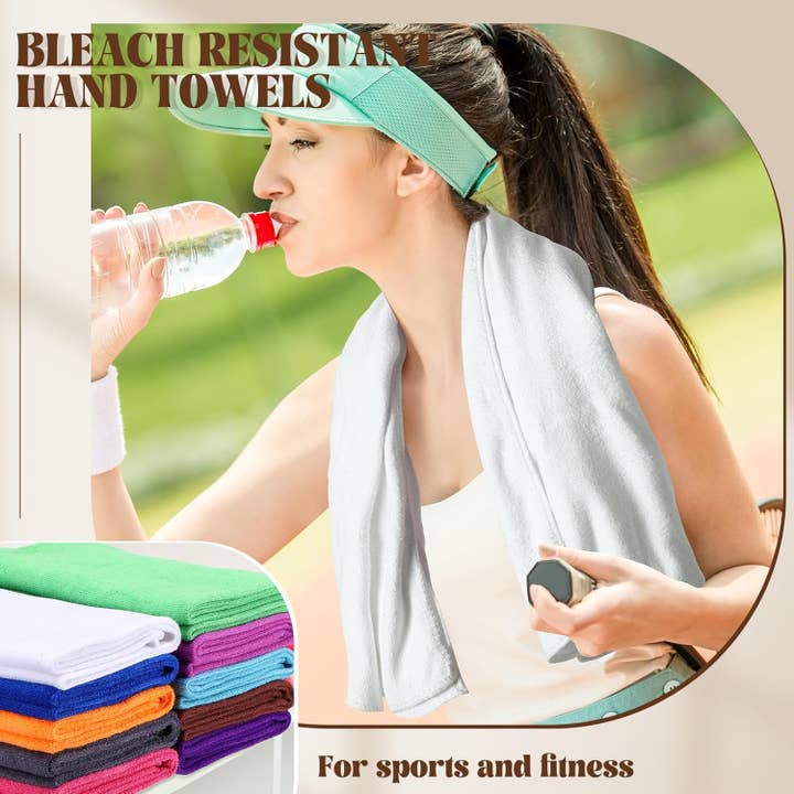 Crover - Wholesale Towel Set - Bleach Proof Salon Hand Towels Microfiber - Assorted Colors2