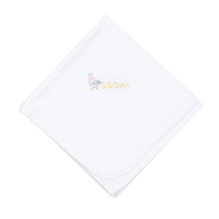 Cuddle and Quack Receiving Blanket for wholesale by Magnolia Baby